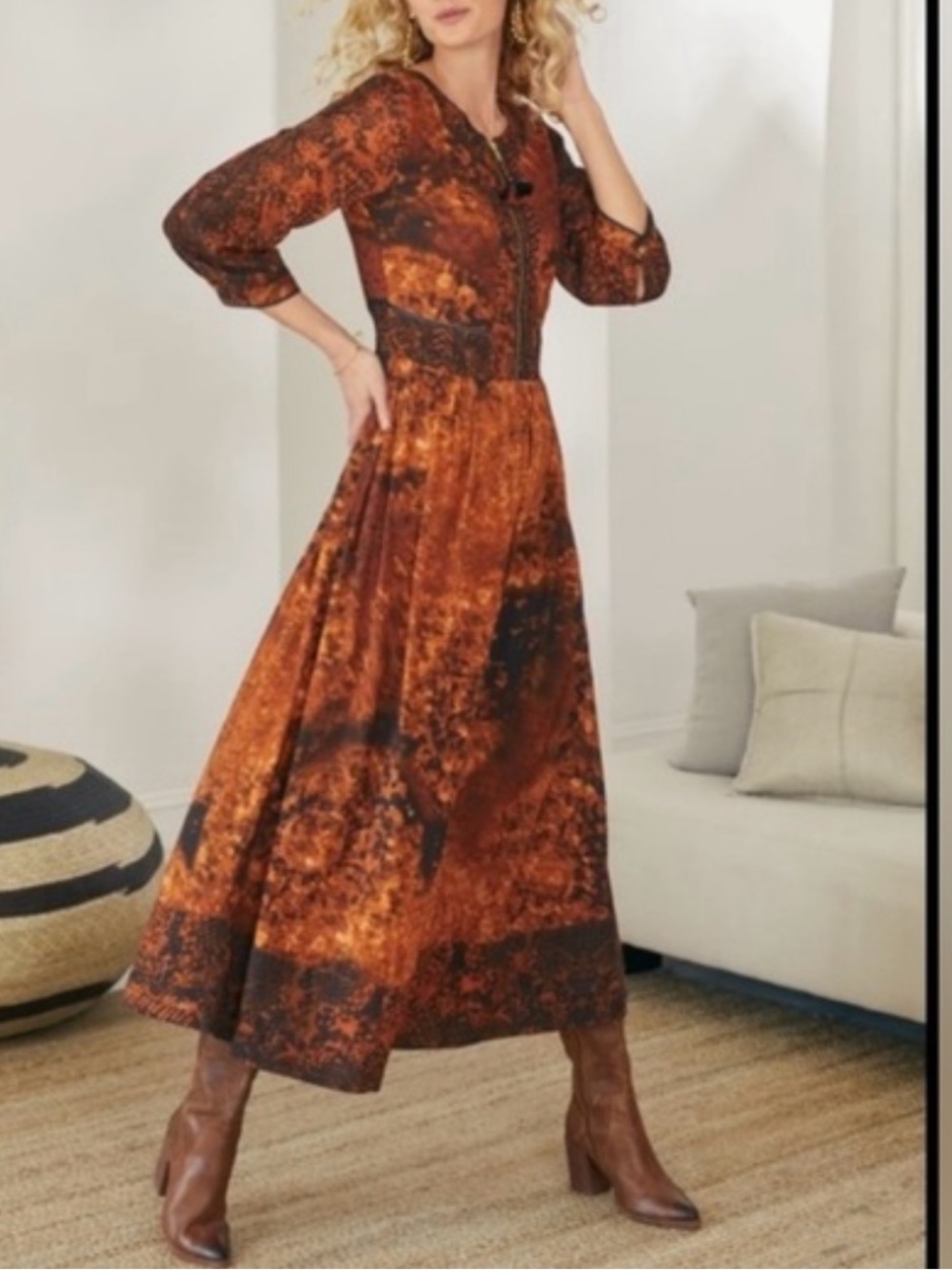 NWT Soft Surroundings Venetian Maxi Dress